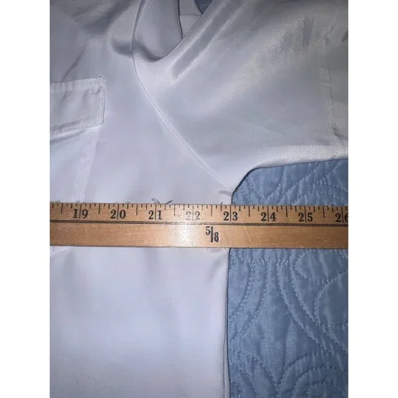 ShipN Shore White Button-Down Short Sleeve Blouse With Front Pockets Size 16W - Picture 5 of 6